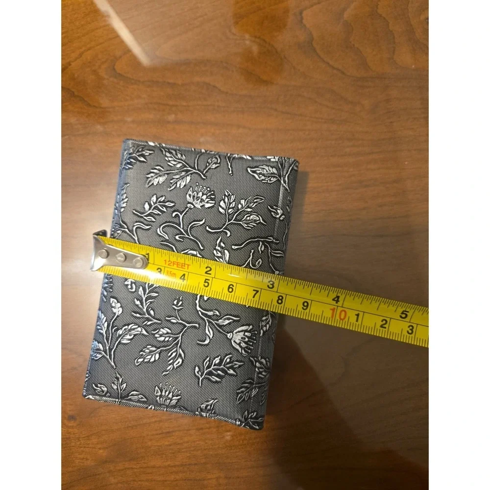Vintage 1997 Pocket Organizer Calendar Address Book w/ Pen Floral Magnetic